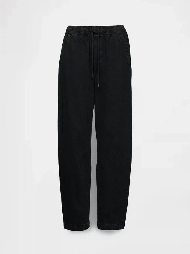 Barrel-Jeans mit hoher Leibhöhe