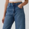 Barrel-Jeans mit hoher Leibhöhe
