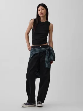 Barrel-Jeans mit niedriger Leibhöhe