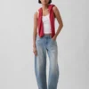 Barrel-Jeans mit niedriger Leibhöhe