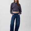 Barrel-Jeans mit niedriger Leibhöhe