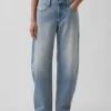 Barrel-Jeans mit niedriger Leibhöhe