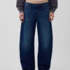 Barrel-Jeans mit niedriger Leibhöhe
