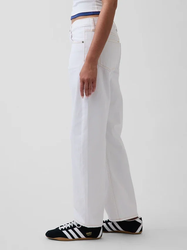 Barrel-Jeans mit niedriger Leibhöhe