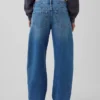 Barrel-Jeans mit niedriger Leibhöhe