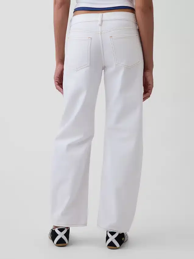 Barrel-Jeans mit niedriger Leibhöhe