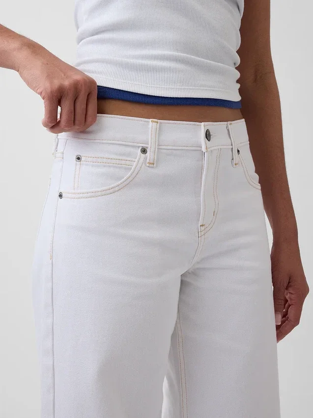 Barrel-Jeans mit niedriger Leibhöhe