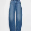 Barrel-Jeans mit niedriger Leibhöhe