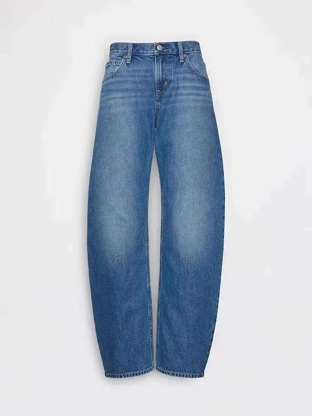 Barrel-Jeans mit niedriger Leibhöhe