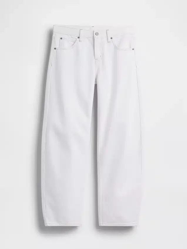 Barrel-Jeans mit niedriger Leibhöhe