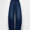 Barrel-Jeans mit niedriger Leibhöhe