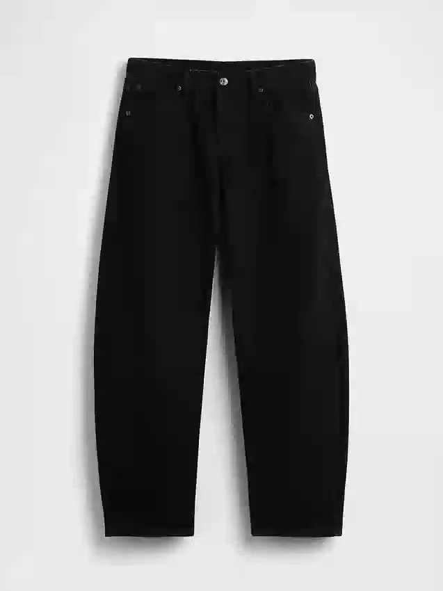 Barrel-Jeans mit niedriger Leibhöhe