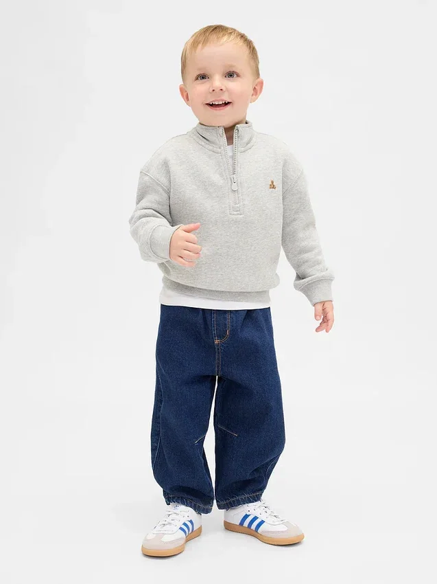 Barrel-Jeans zum Hineinschlüpfen für Baby & Kleinkind