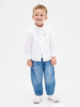 Barrel-Jeans zum Hineinschlüpfen für Baby & Kleinkind
