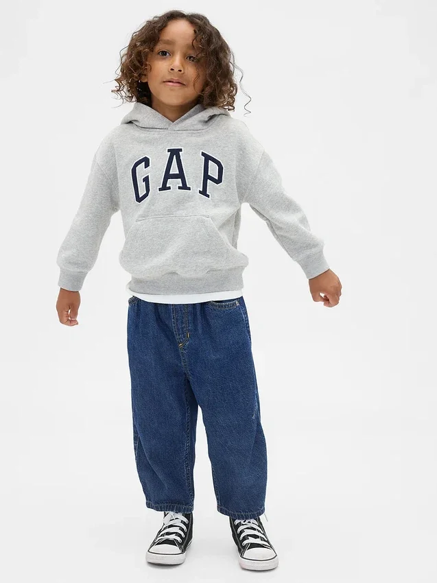 Barrel-Jeans zum Hineinschlüpfen für Baby & Kleinkind