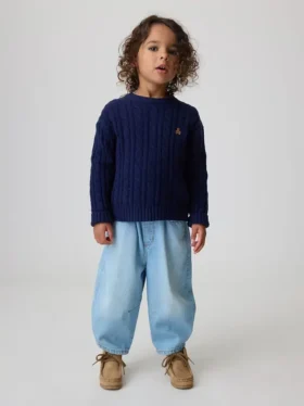 Barrel-Jeans zum Hineinschlüpfen für Baby & Kleinkind