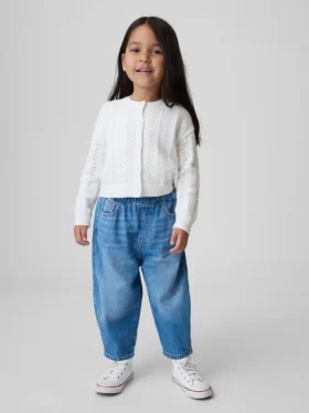 Barrel-Jeans zum Hineinschlüpfen für Baby & Kleinkind