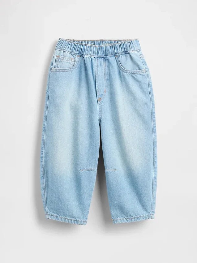 Barrel-Jeans zum Hineinschlüpfen für Baby & Kleinkind