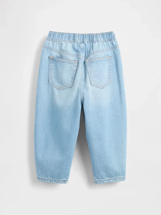 Barrel-Jeans zum Hineinschlüpfen für Baby & Kleinkind
