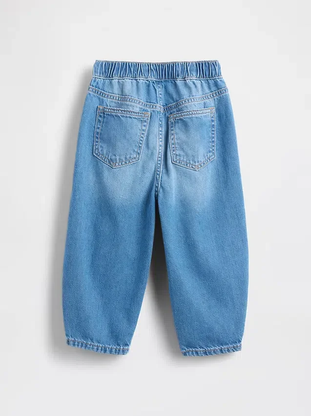 Barrel-Jeans zum Hineinschlüpfen für Baby & Kleinkind