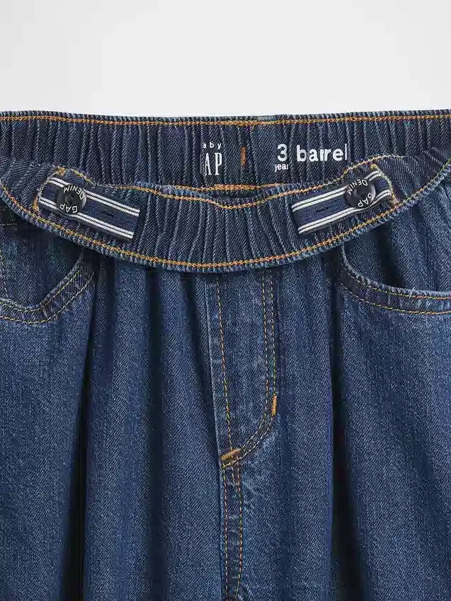 Barrel-Jeans zum Hineinschlüpfen für Baby & Kleinkind