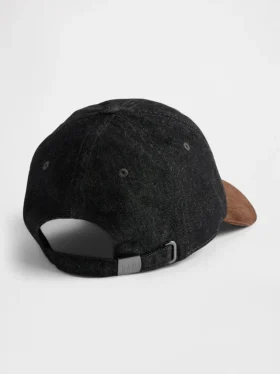 Baseballhut aus Denim und Cord