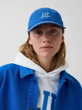 Baseballhut mit blauem Logo