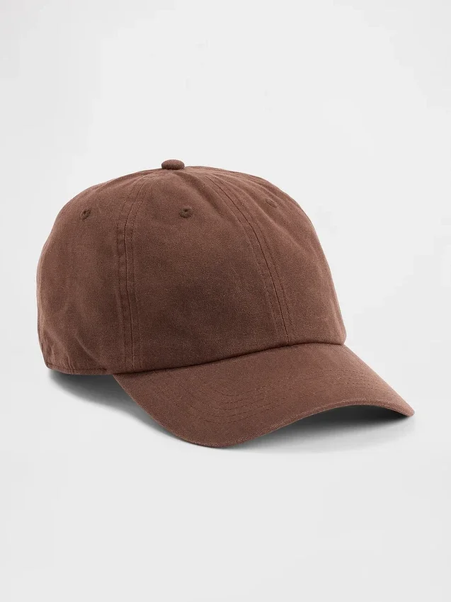 Baseballkappe aus gewachstem Canvas