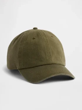 Baseballkappe aus gewachstem Canvas