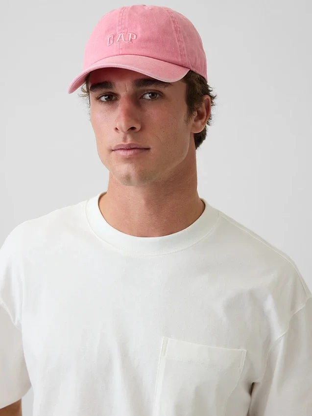 Baseballkappe mit gewaschenem Logo