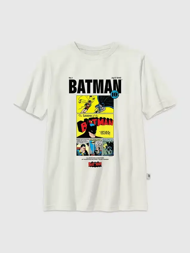 Batman-T-Shirt für Kinder mit Vintage-Comic-Motiv