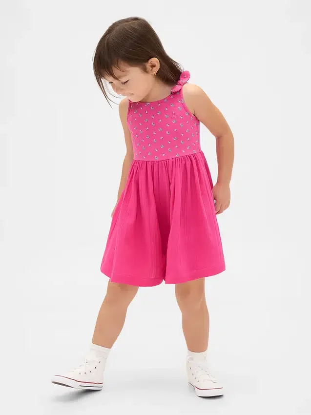 Baumwoll-Gaze-Strampler für Baby & Kleinkind