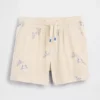 Baumwollgaze-Shorts mit Print zum Hineinschlüpfen für Baby & Kleinkind