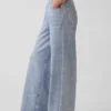Bedruckte, weit geschnittene Jogginghose im Jeans-Look