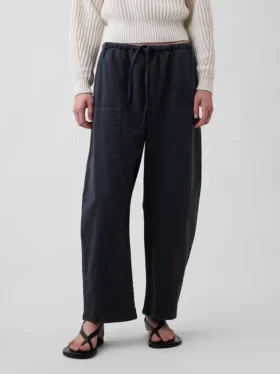 Bequeme Barrel-Hose mit doppelten Knieeinsätzen