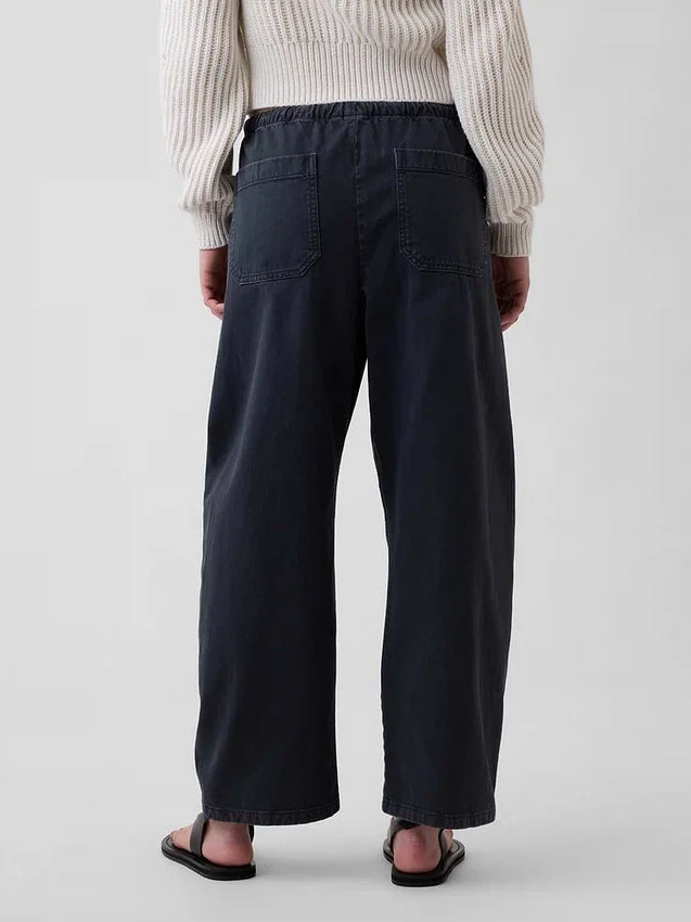Bequeme Barrel-Hose mit doppelten Knieeinsätzen
