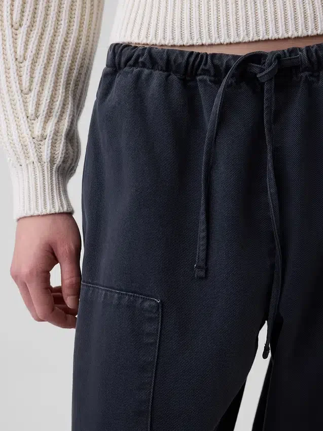 Bequeme Barrel-Hose mit doppelten Knieeinsätzen