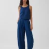 Bequeme Hose aus Baumwollgaze-Denim