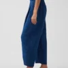 Bequeme Hose aus Baumwollgaze-Denim