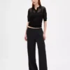 Bequeme Hose mit weitem Bein