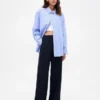 Bequeme Hose mit weitem Bein