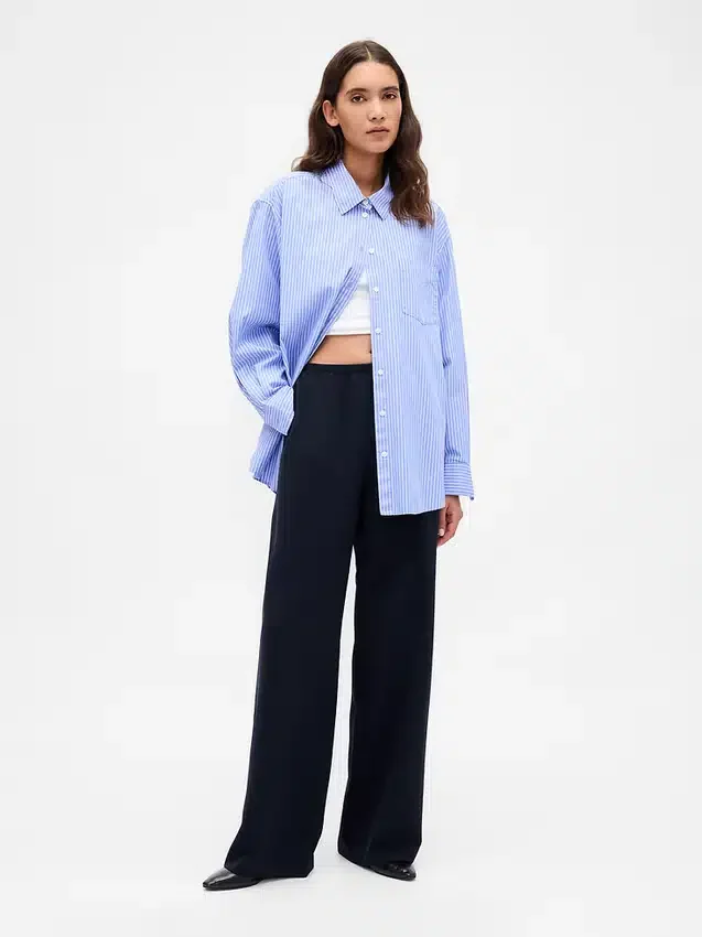 Bequeme Hose mit weitem Bein