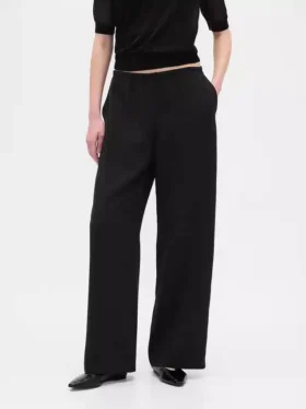 Bequeme Hose mit weitem Bein
