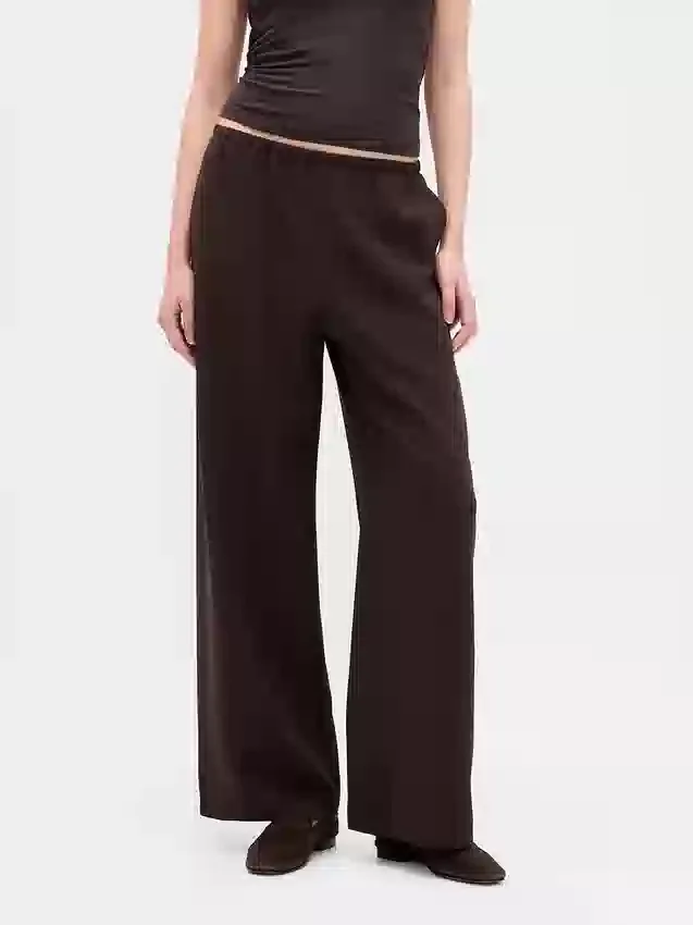 Bequeme Hose mit weitem Bein