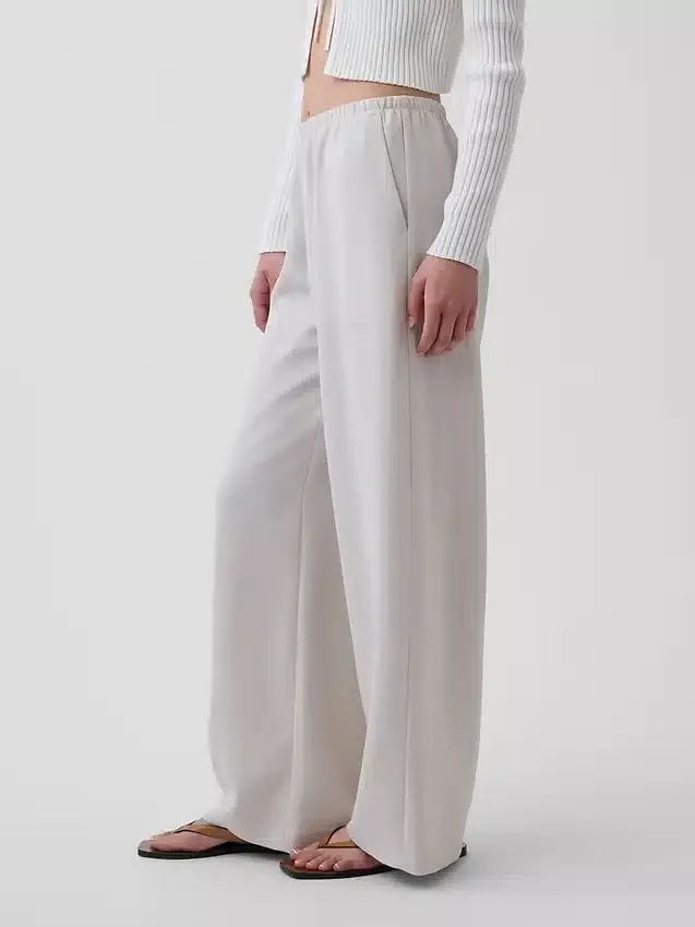 Bequeme Hose mit weitem Bein