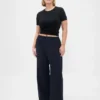 Bequeme Hose mit weitem Bein
