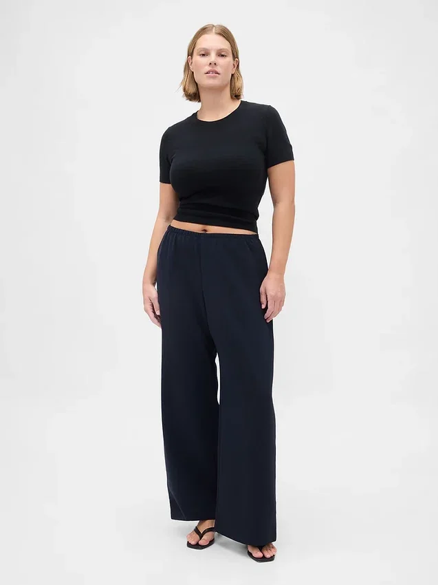 Bequeme Hose mit weitem Bein