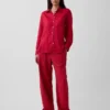 Bequeme Hose mit weitem Bein aus Leinenmischung