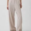 Bequeme Hose mit weitem Bein aus Leinenmischung