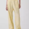 Bequeme Hose mit weitem Bein aus Leinenmischung